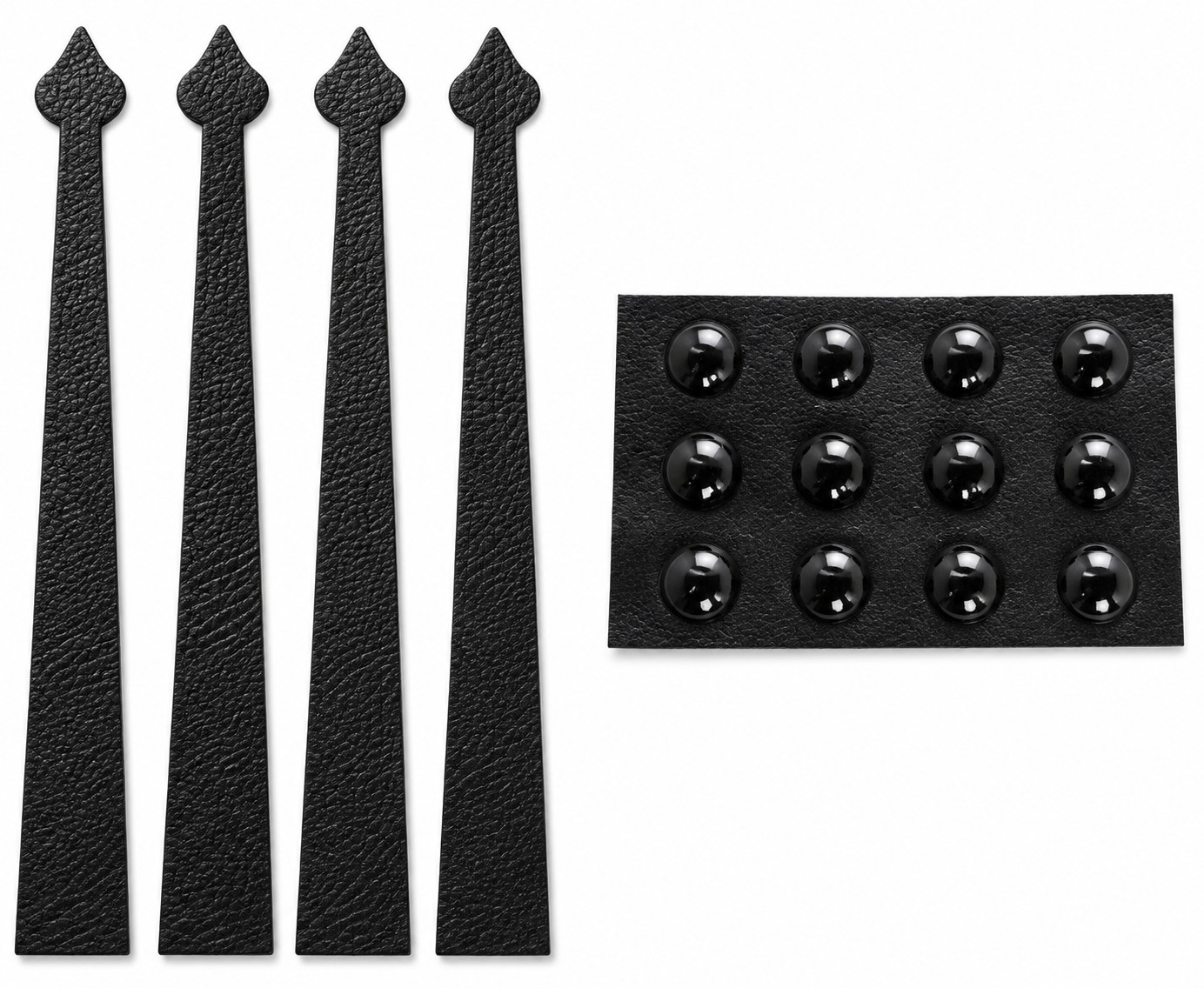 Magnetic Decorative Garage Door Carriage House Strap Hinges 24" Flexible (4pcs)