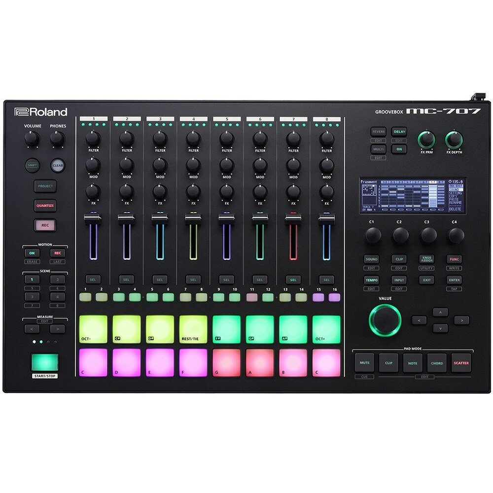 Roland MC-707 Groovebox Audio/MIDI Recorder Sequencer Synthesizer w/ Effects