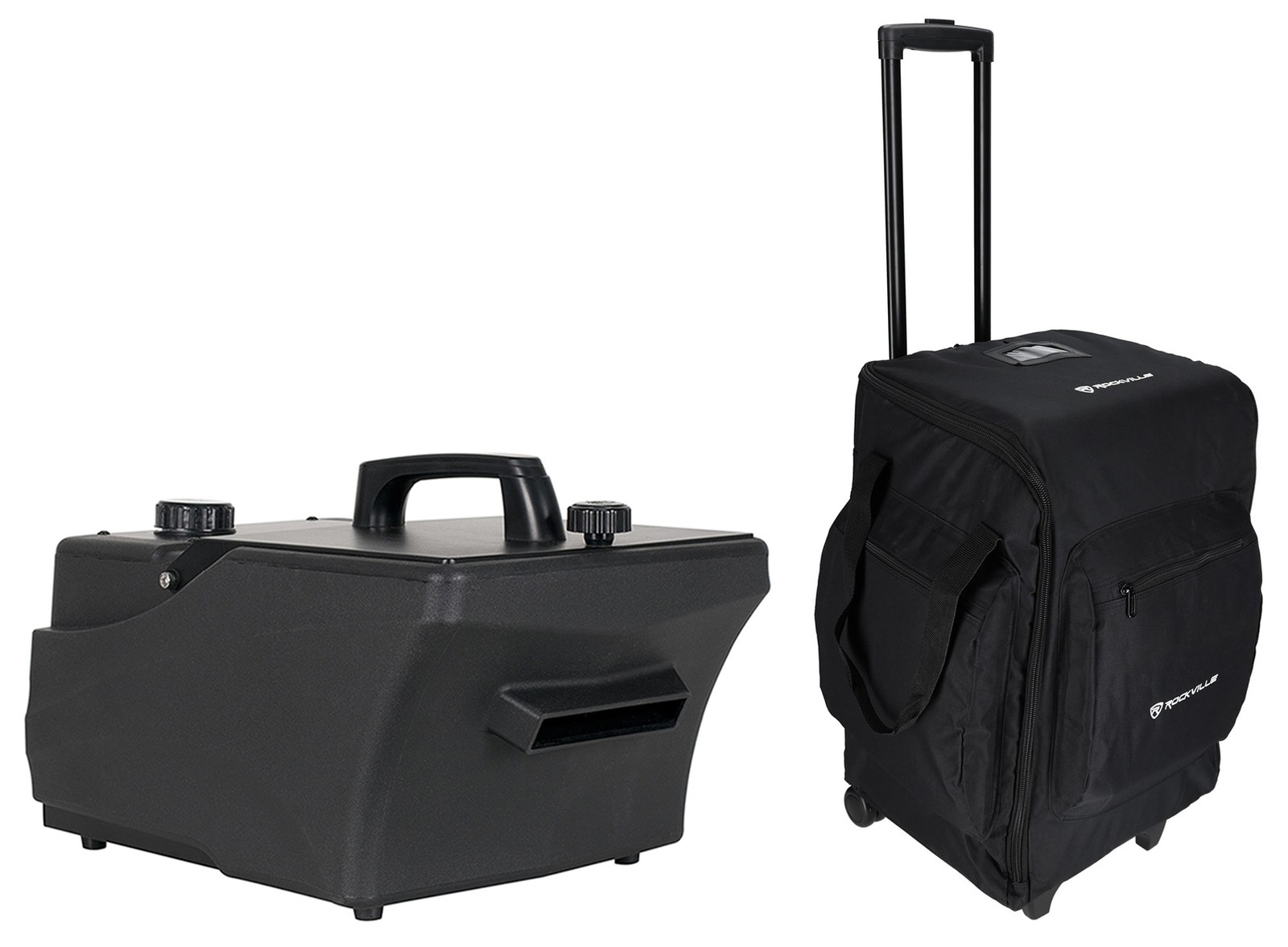 American DJ ENTOUR CHILL DMX Low Lying Fog Machine Fogger+Remote+Rolling Bag