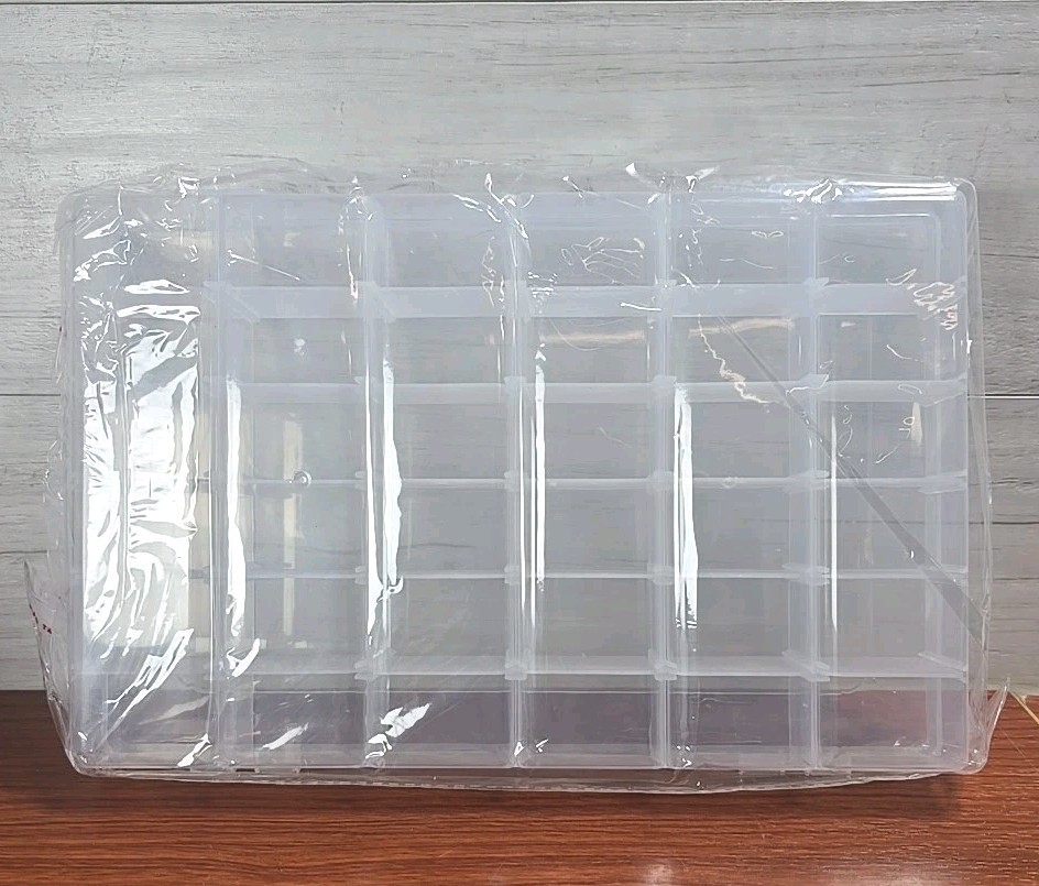 3 Pack Bead Storage Organizer Box with 36 Grids and Removable Dividers