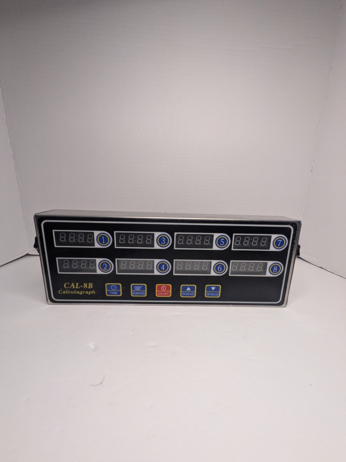 Digital Commercial Countdown CAL-8B 8 Channel Timer Kitchen Calculagraph Loud US