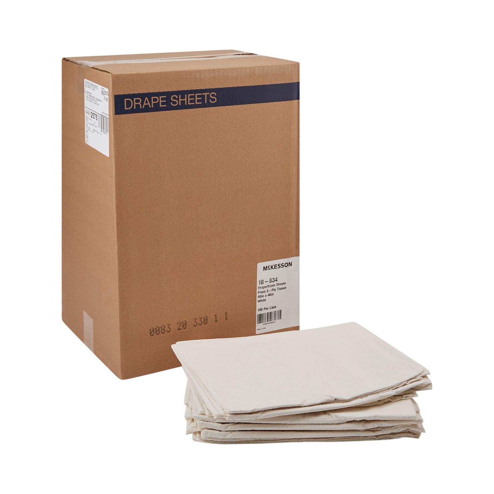 McKesson General Purpose Drape White 40 W X 48 L Inch 18-834 100 per Case
