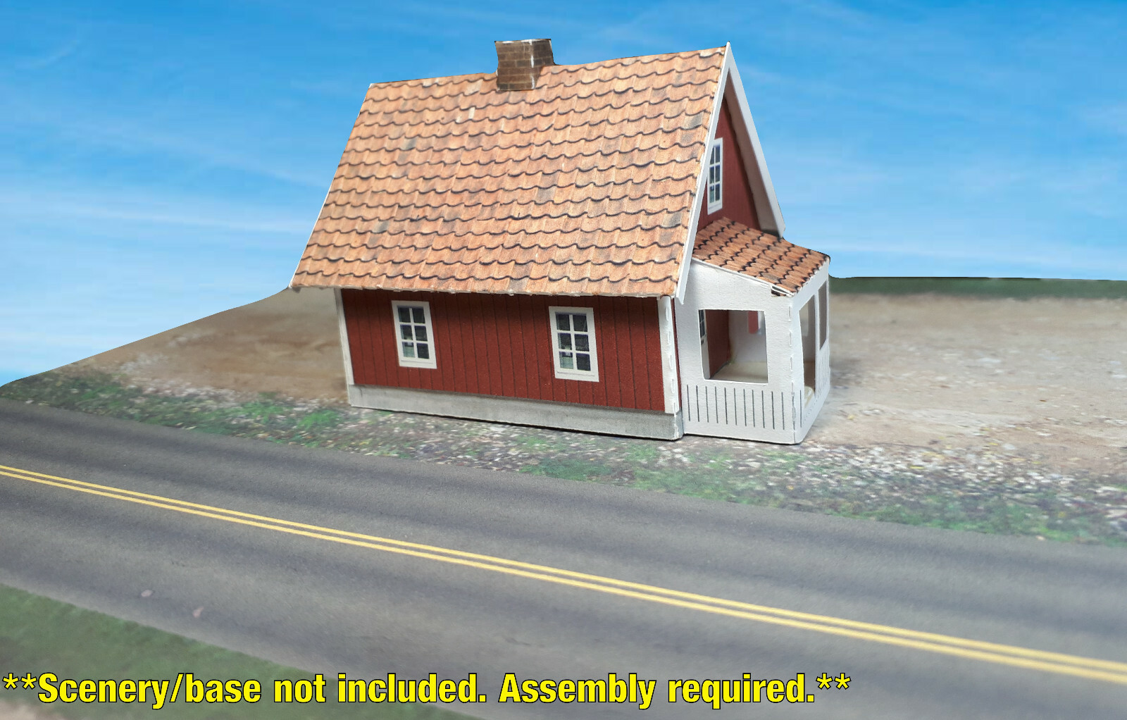 N Scale Building - Cover Stock(paper) Pre-Cut Nordic Style house - NS4P