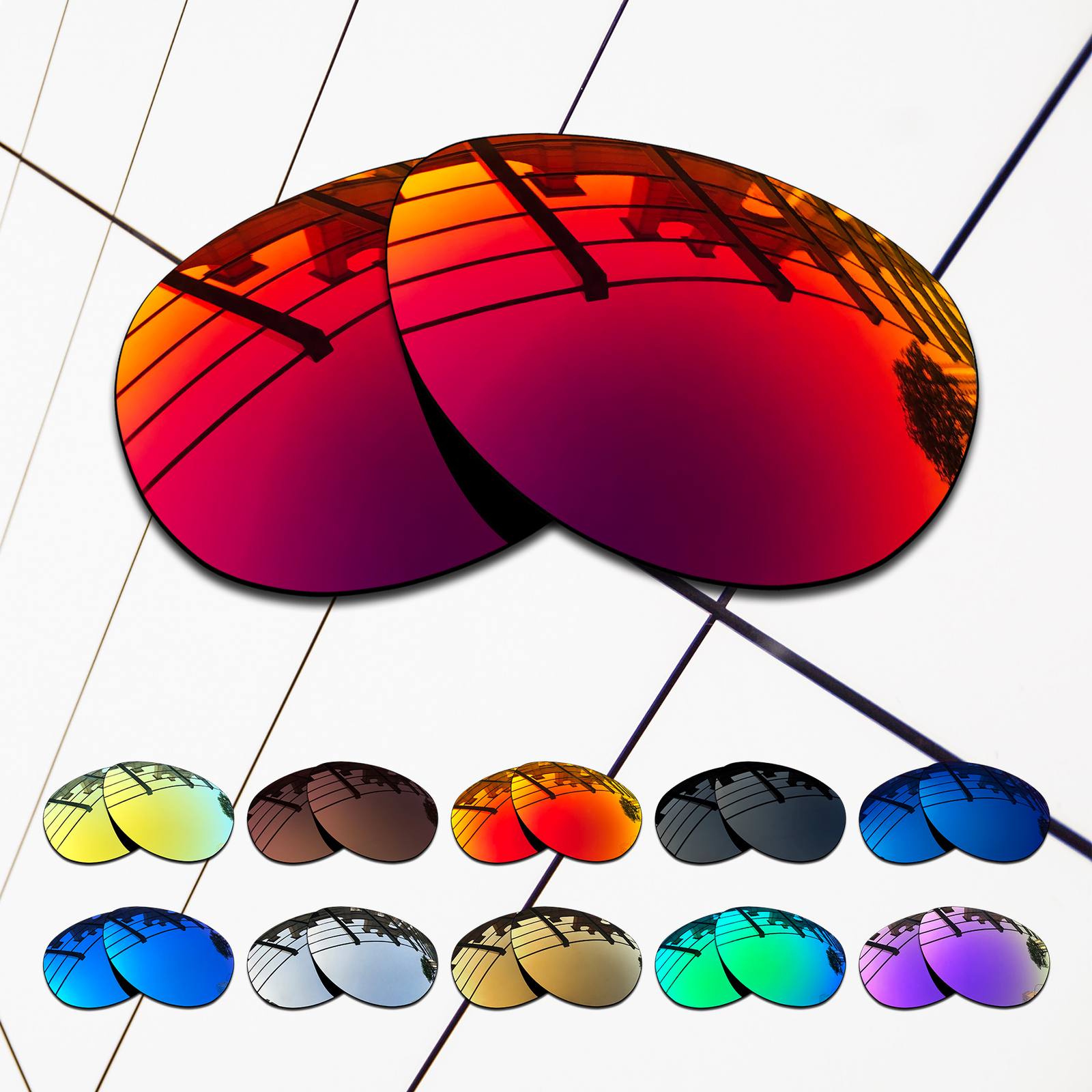TURE POLARIZED Replacement Lenses for-Oakley Feedback OO4079 Multi-Colors
