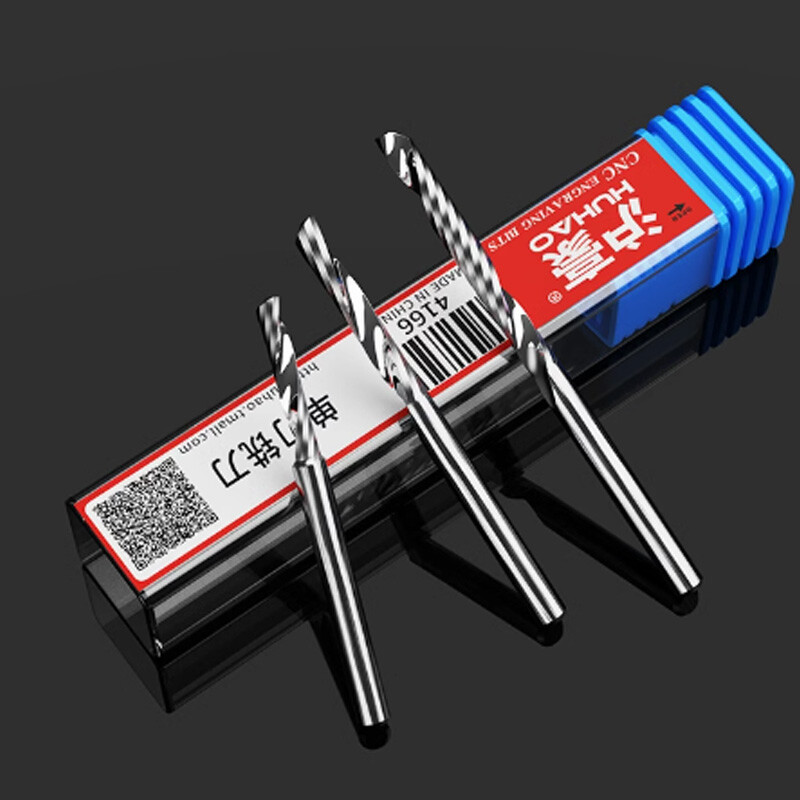 Single Flute End Mill Solid Carbide Spiral Router Bits Milling Cutter Bit CNC