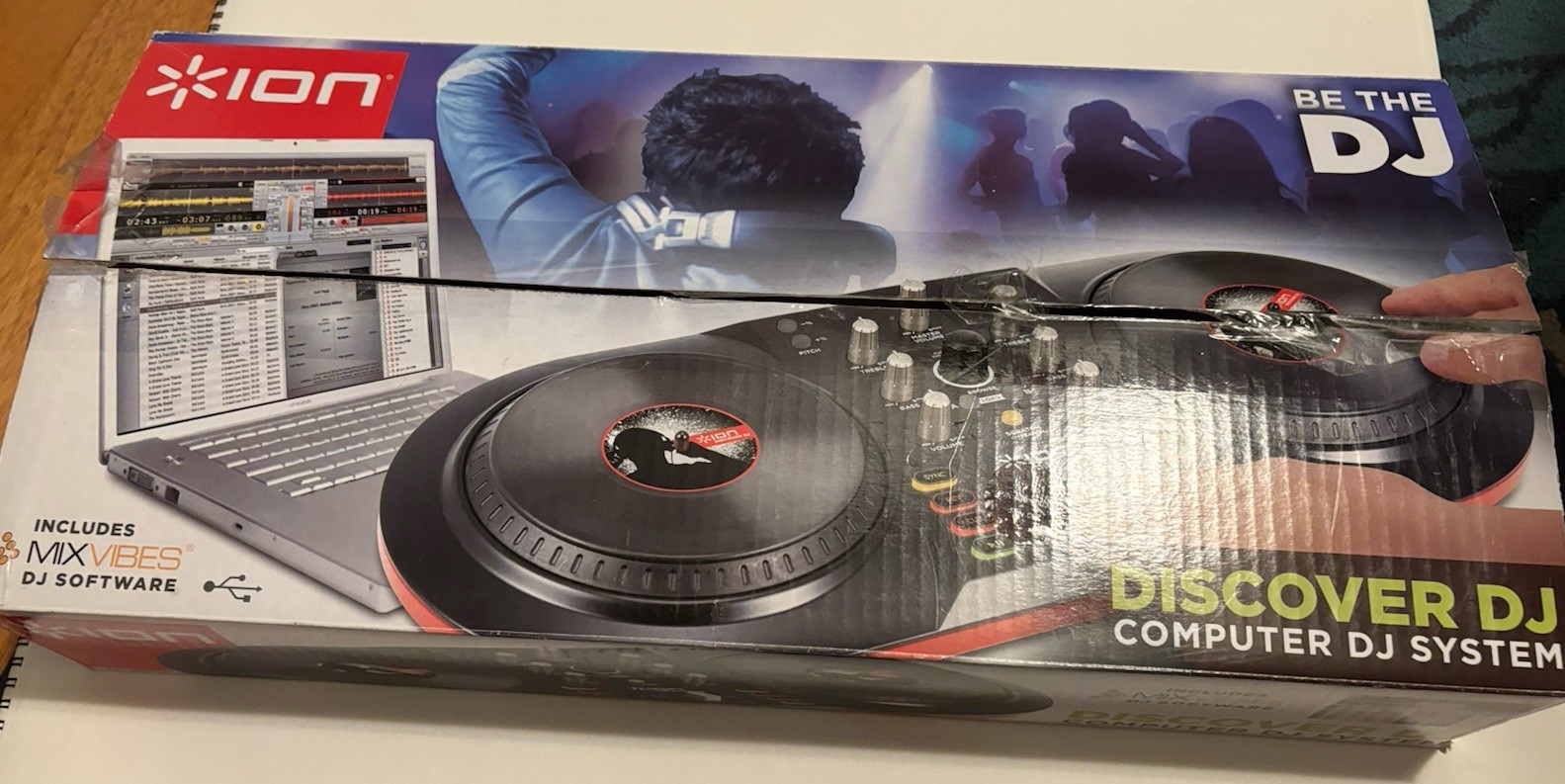 ION Discover DJ USB controller for Mac and PC DJ Equipment, Computer DJ System