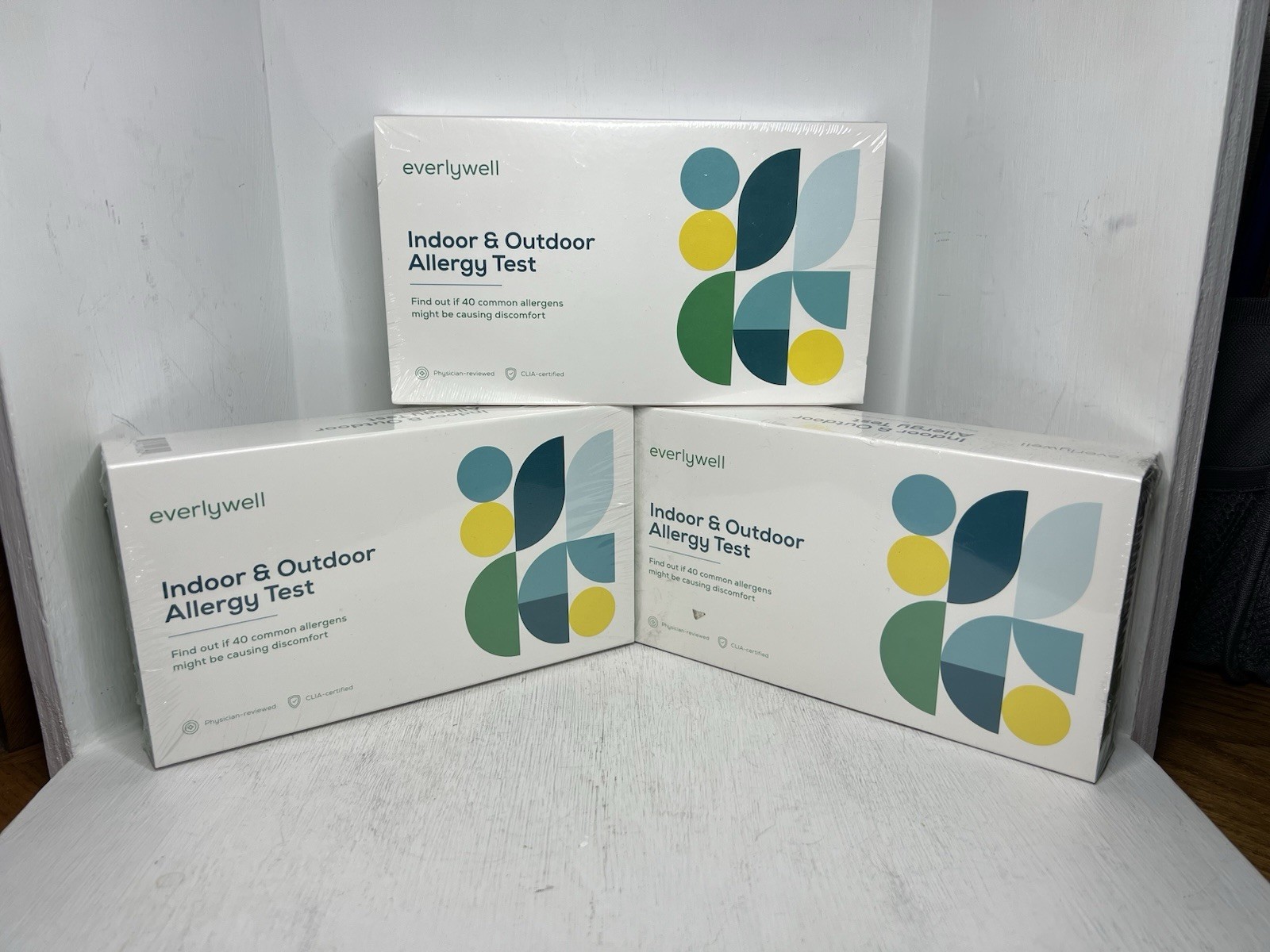 Set of 3 New Sealed Everlywell Indoor & Outdoor Allergy Tests Exp 2026