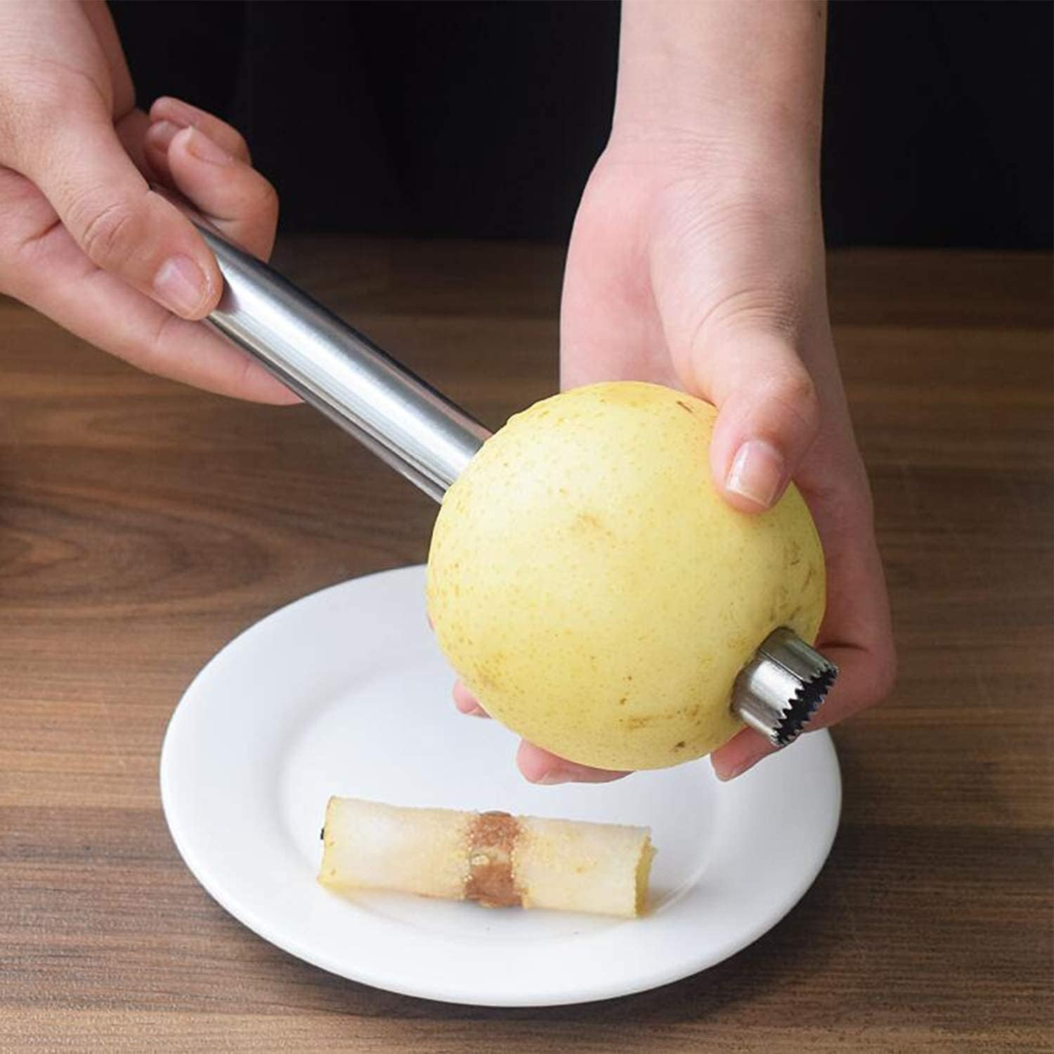 6 Pieces Corer and Pitter Fruit & Vegetable Multi-Function Stainless Corer an...