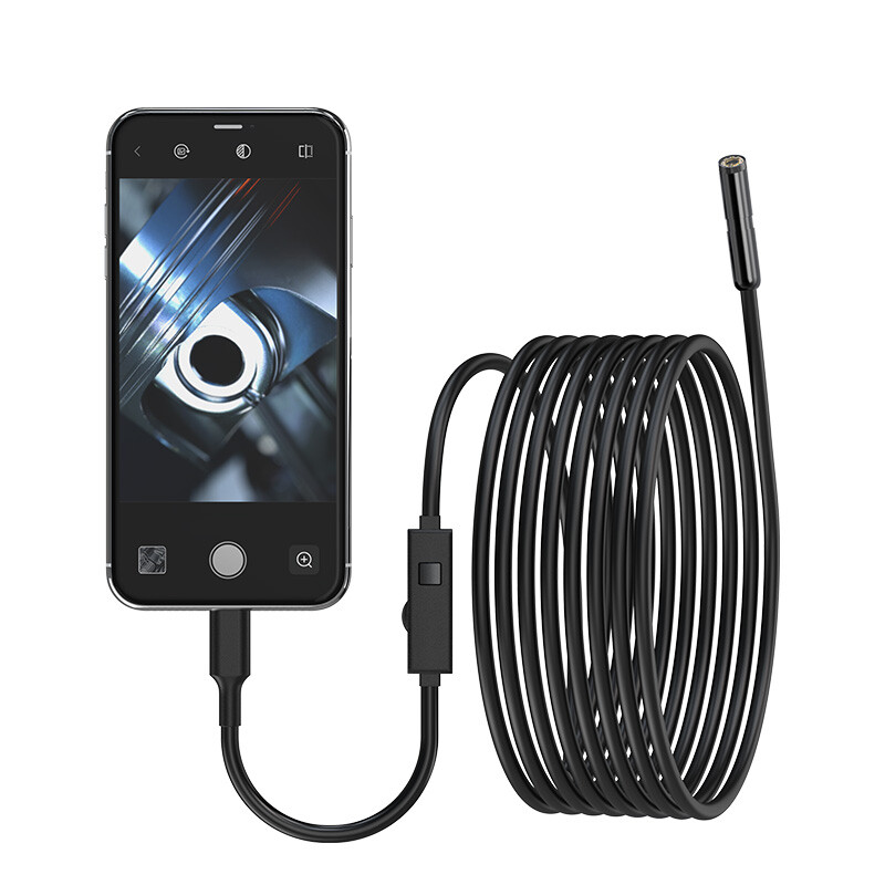 9.9FT 8 LED WiFi Snake Borescope Endoscope 8mm Inspection Camera for Android iOS