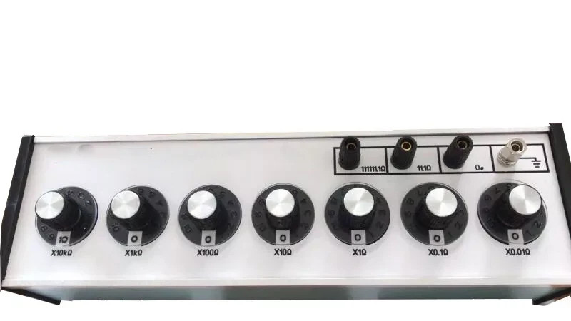 7 Dials Decade Resistance Box DC Resistor Box with Max Value 111111.10Ω