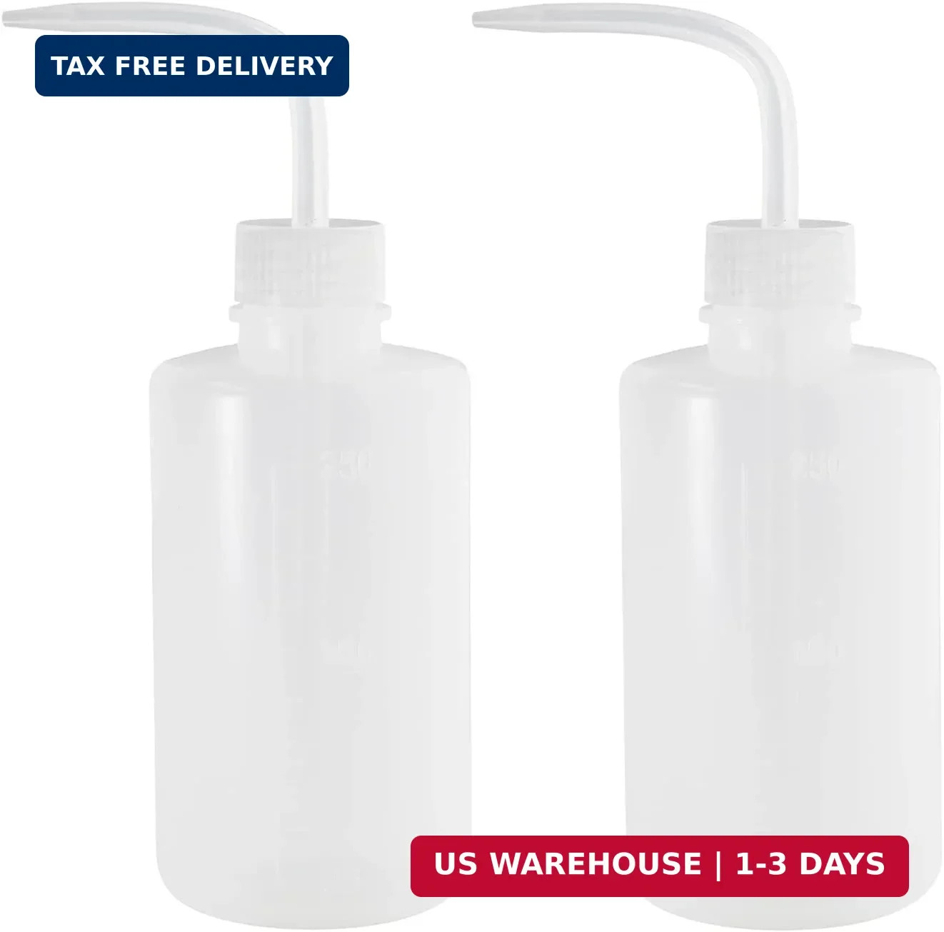 Piutouyar 2Pcs Plastic Wash Bottle 250ml Plant Squeeze Bottle, 8oz | Wash Squirt