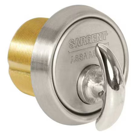 Sargent 124-41-101 26D Mortise Cylinder, Satin Chrome, Grade 1