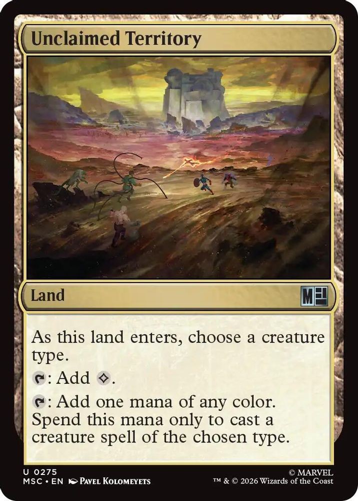 Unclaimed Territory 275 NM/M Commander: Marvel MTG