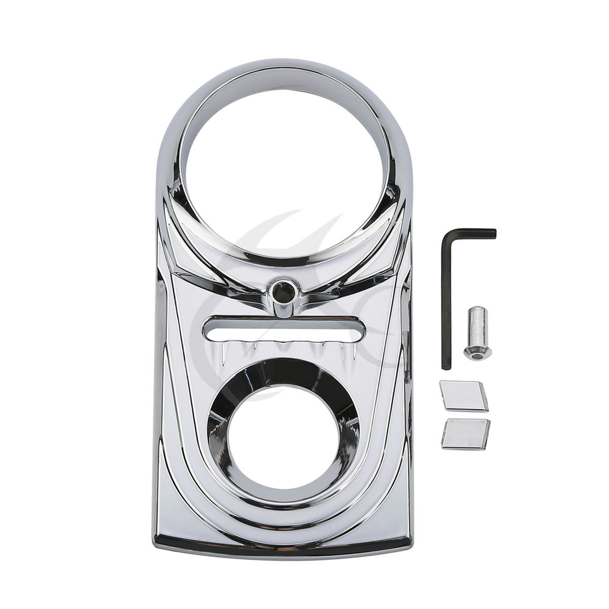 Chrome Dash Panel Insert Cover Fit For Harley Softail Deluxe FLSTN 2006-2017 US