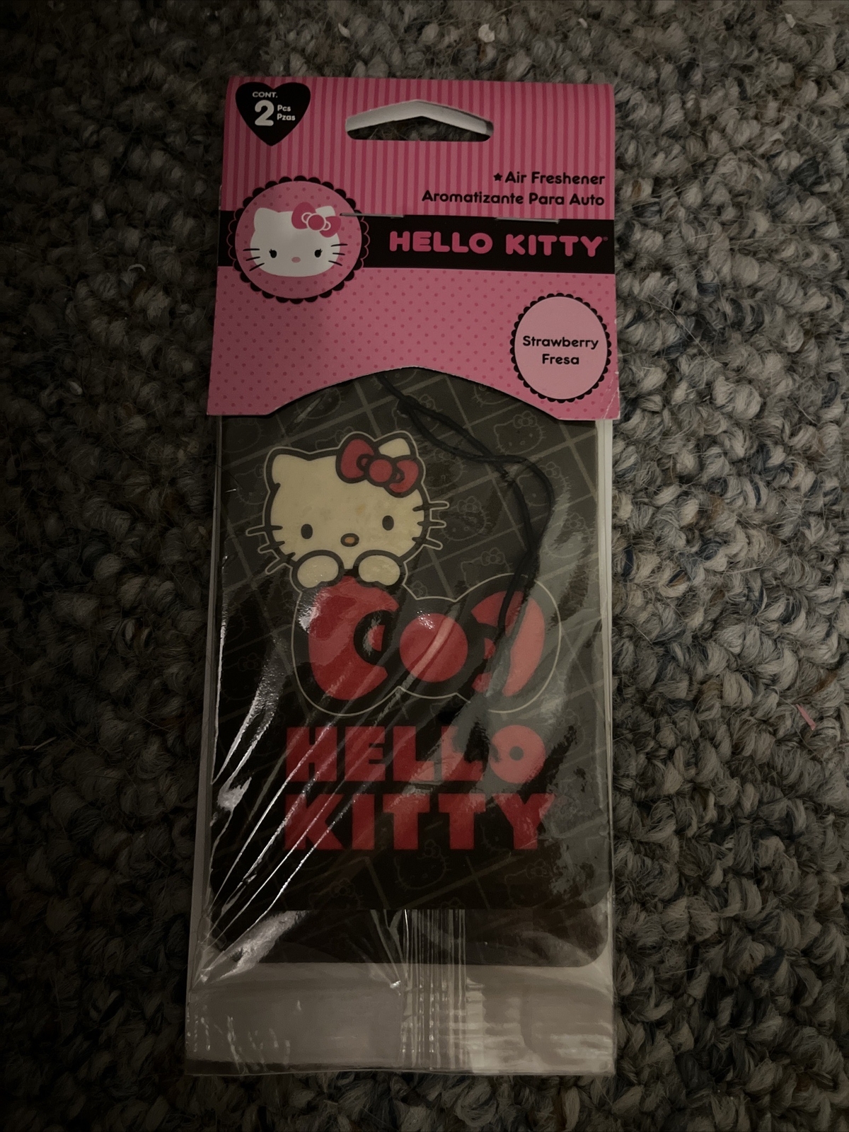 Sanrio Hello Kitty Air Fresheners Strawberry Scent 2pk.
