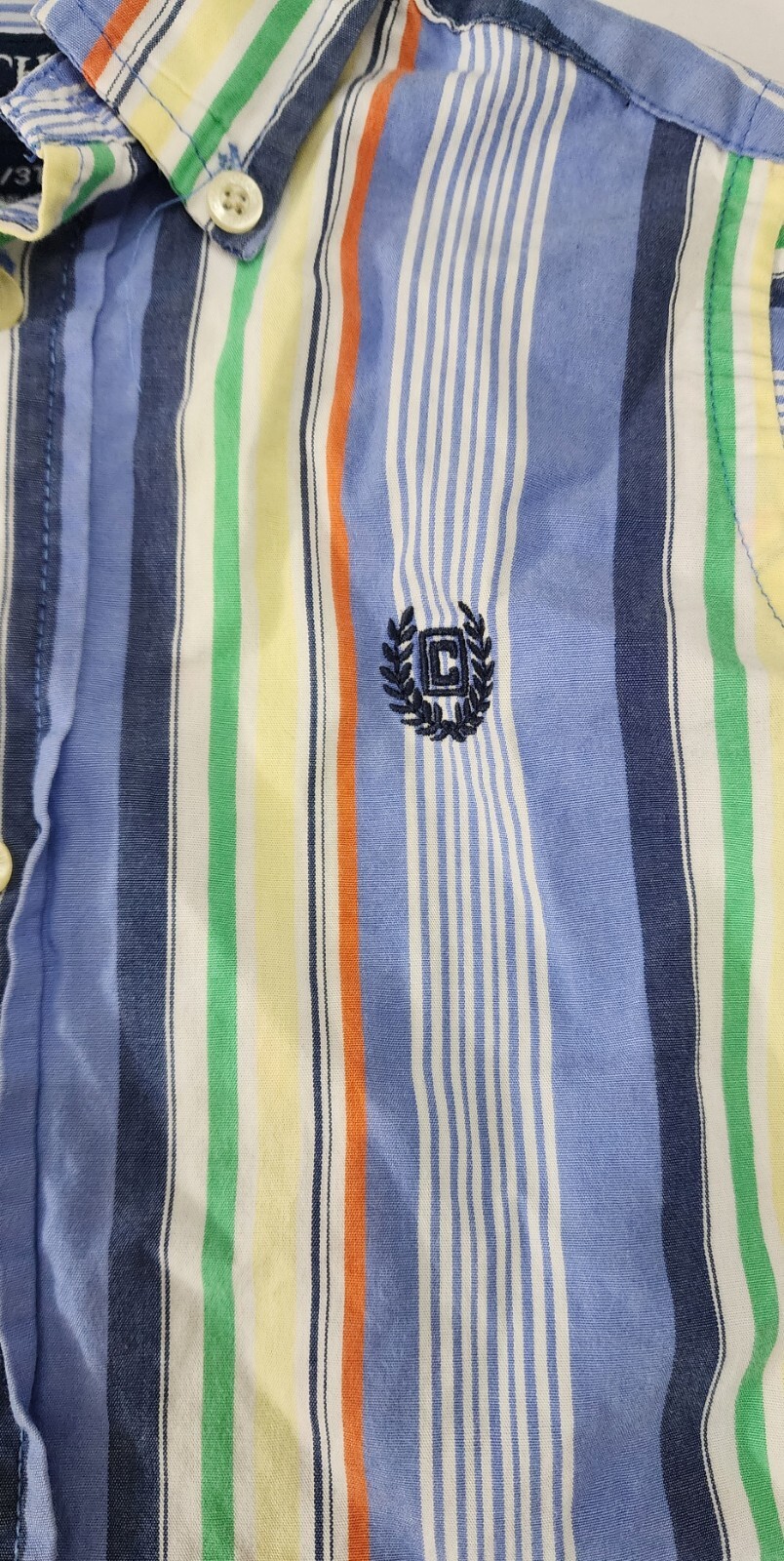Chaps Boys Striped Long Sleeve Button Down