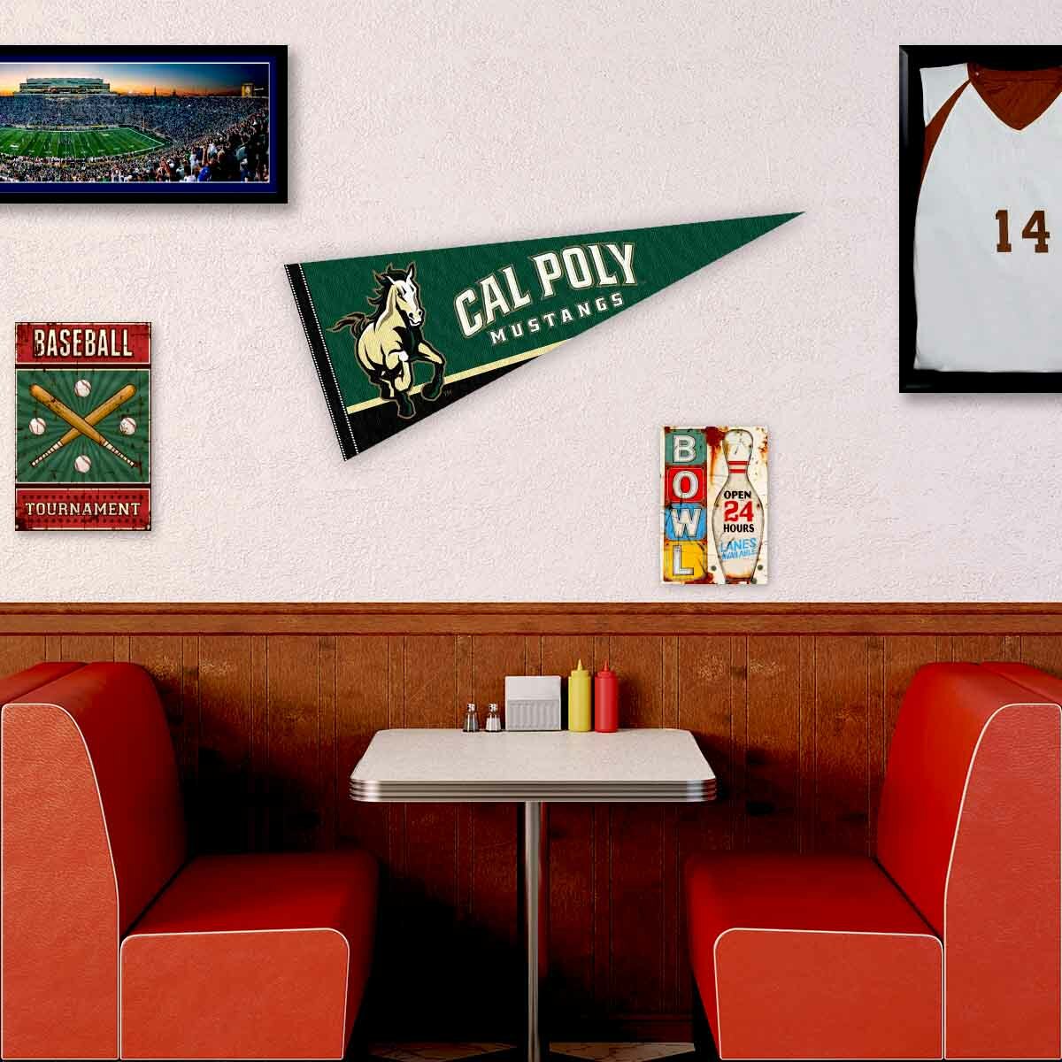 Cal Poly Mustangs 12x30 Felt Pennant