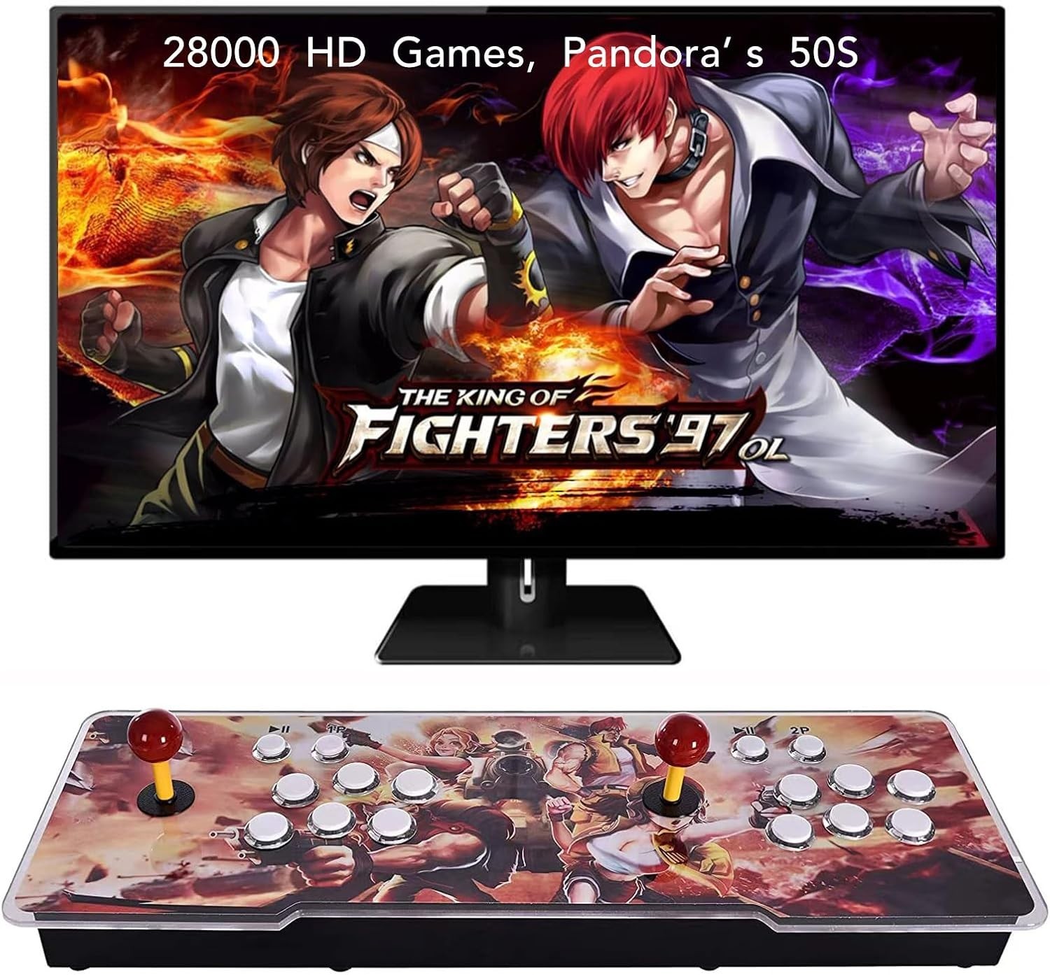 32000 Games in 1] 78S Pandora Box Arcade Game Console for PC & Projector & TV...