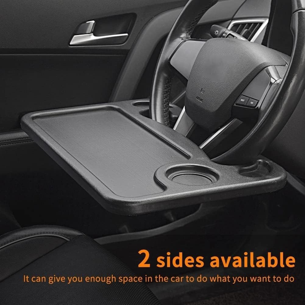 Portable Yet Sturdy Car Steering Table - Your On-the-Go Dining & Work Solution