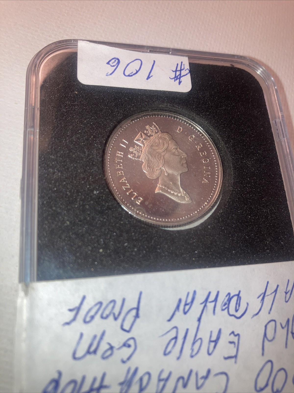 Canada 2000 50 Cent Gem Proof Silver Coin Bald Eagle Bird. Lot# 106