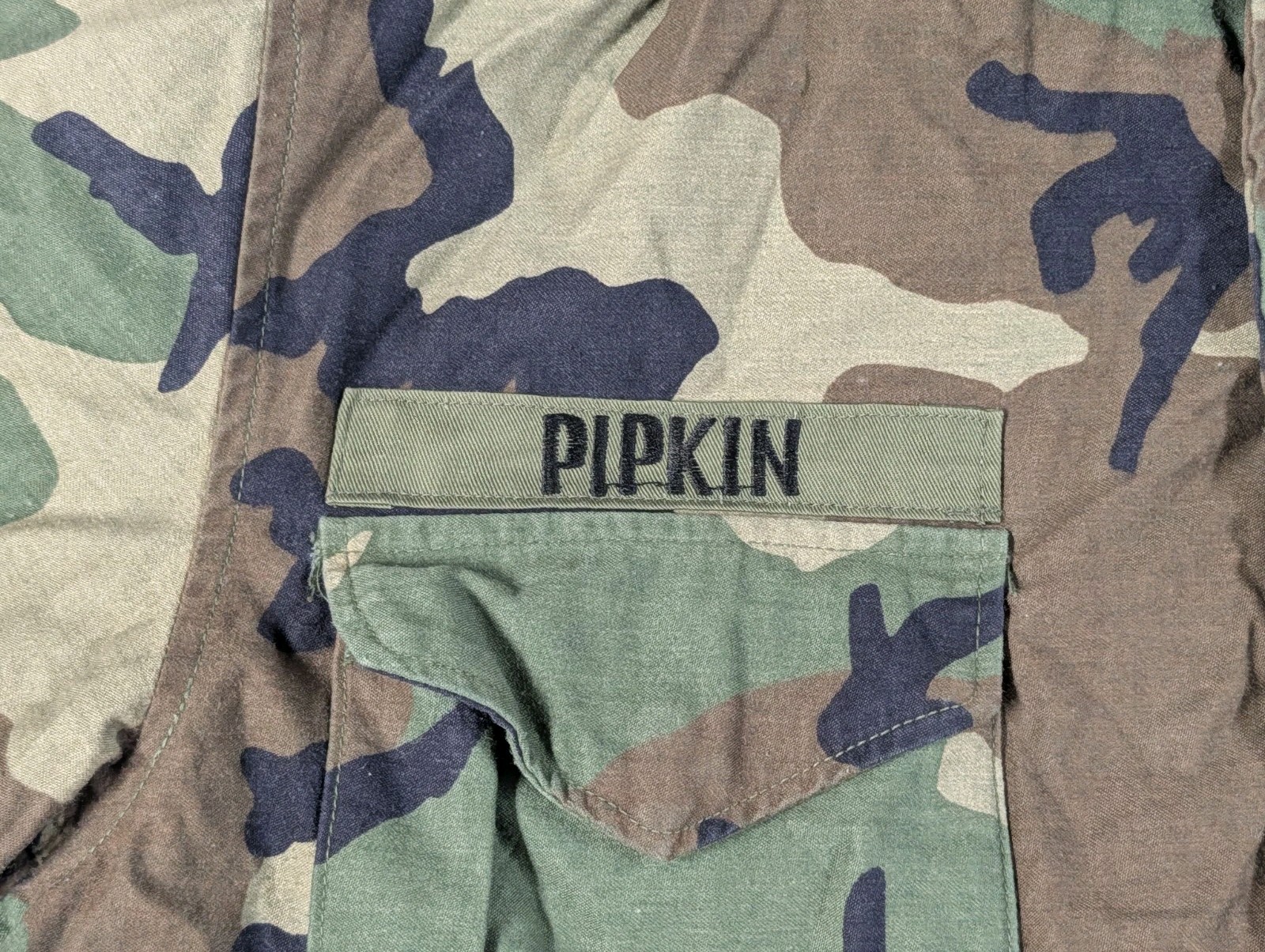 Cold Weather Field Camo Coat “U.S. Army” Size Medium Regular