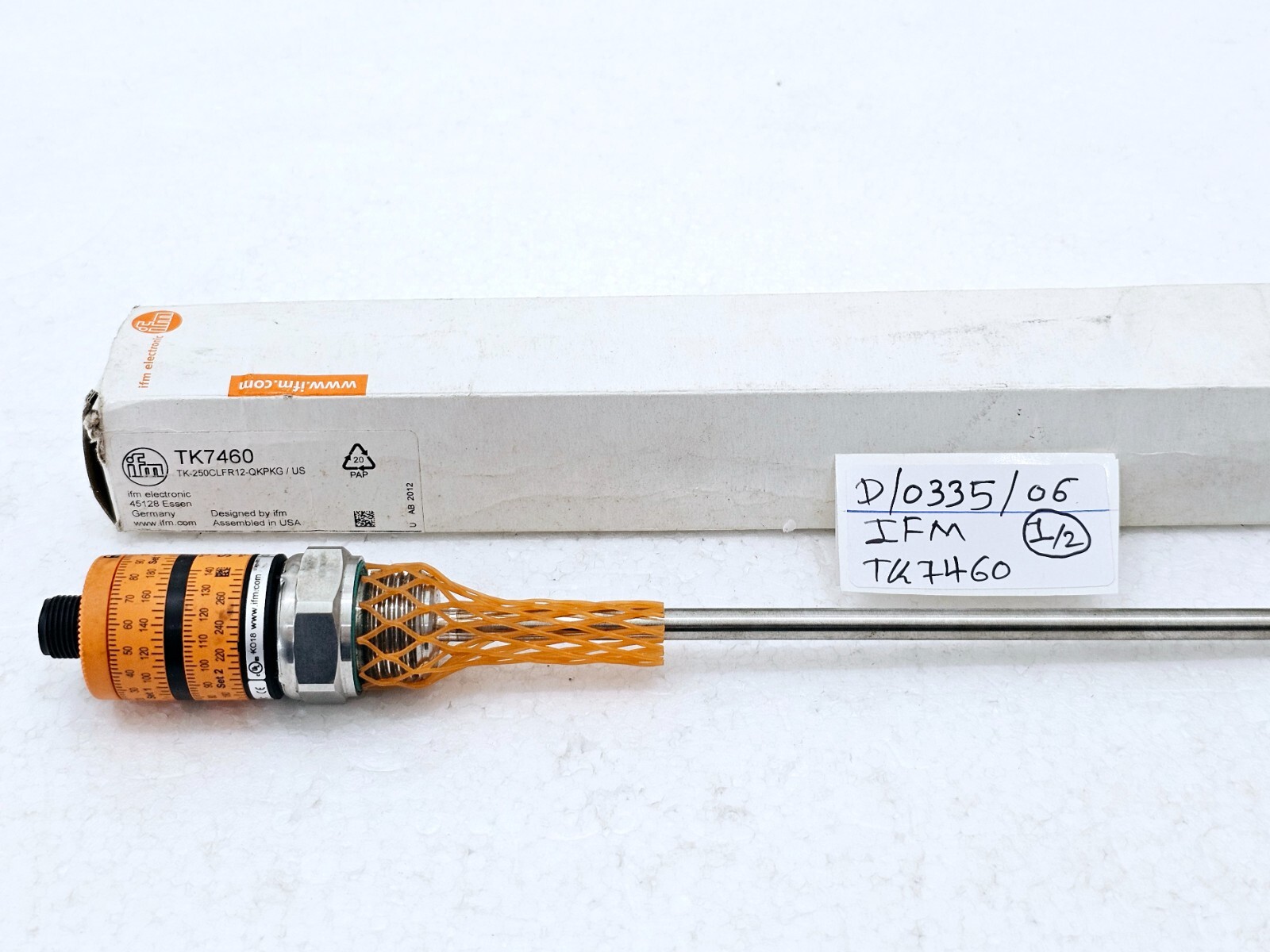IFM TK7460 TEMPERATURE SWITCH WITH INTUTIVE SWITCH POINT SETTING (NEW OPEN BOX)