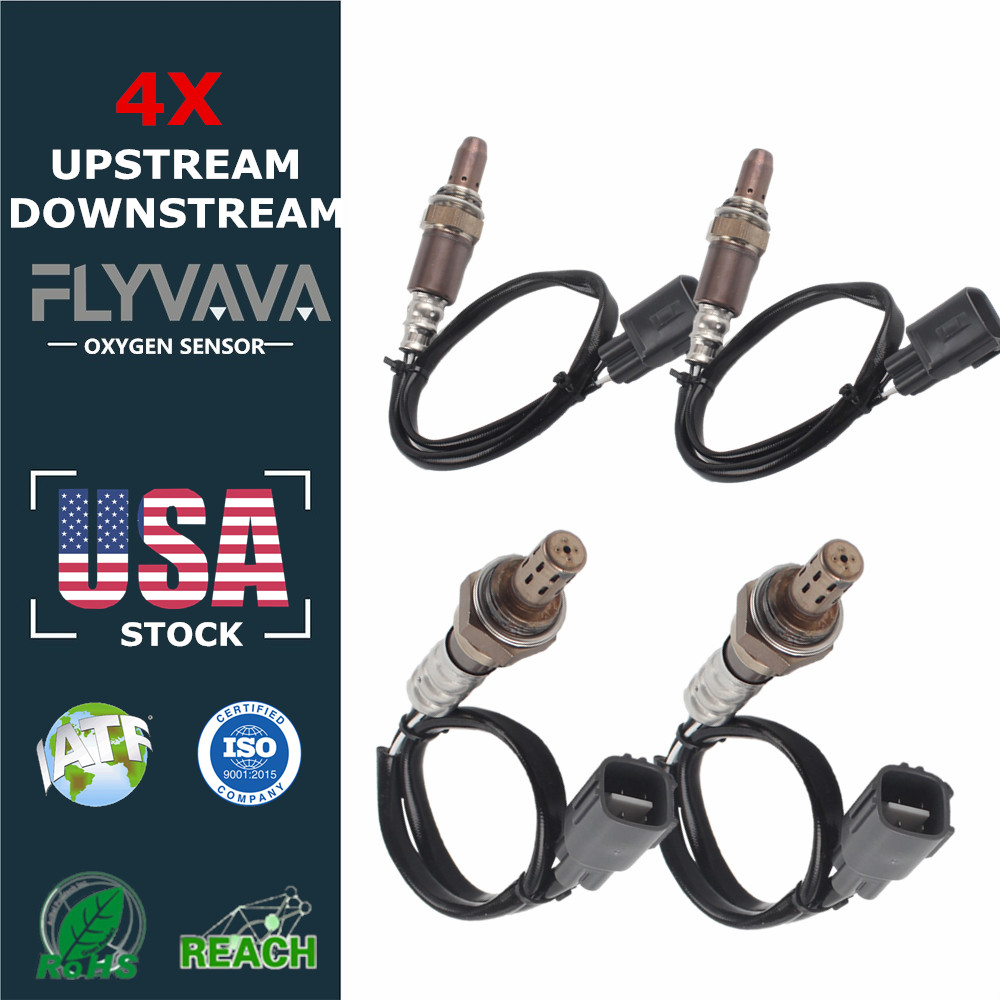 4PCS  Lambda Oxygen Sensors Upstream & Downstream For Toyota 4Runner 05-09 V6 V8