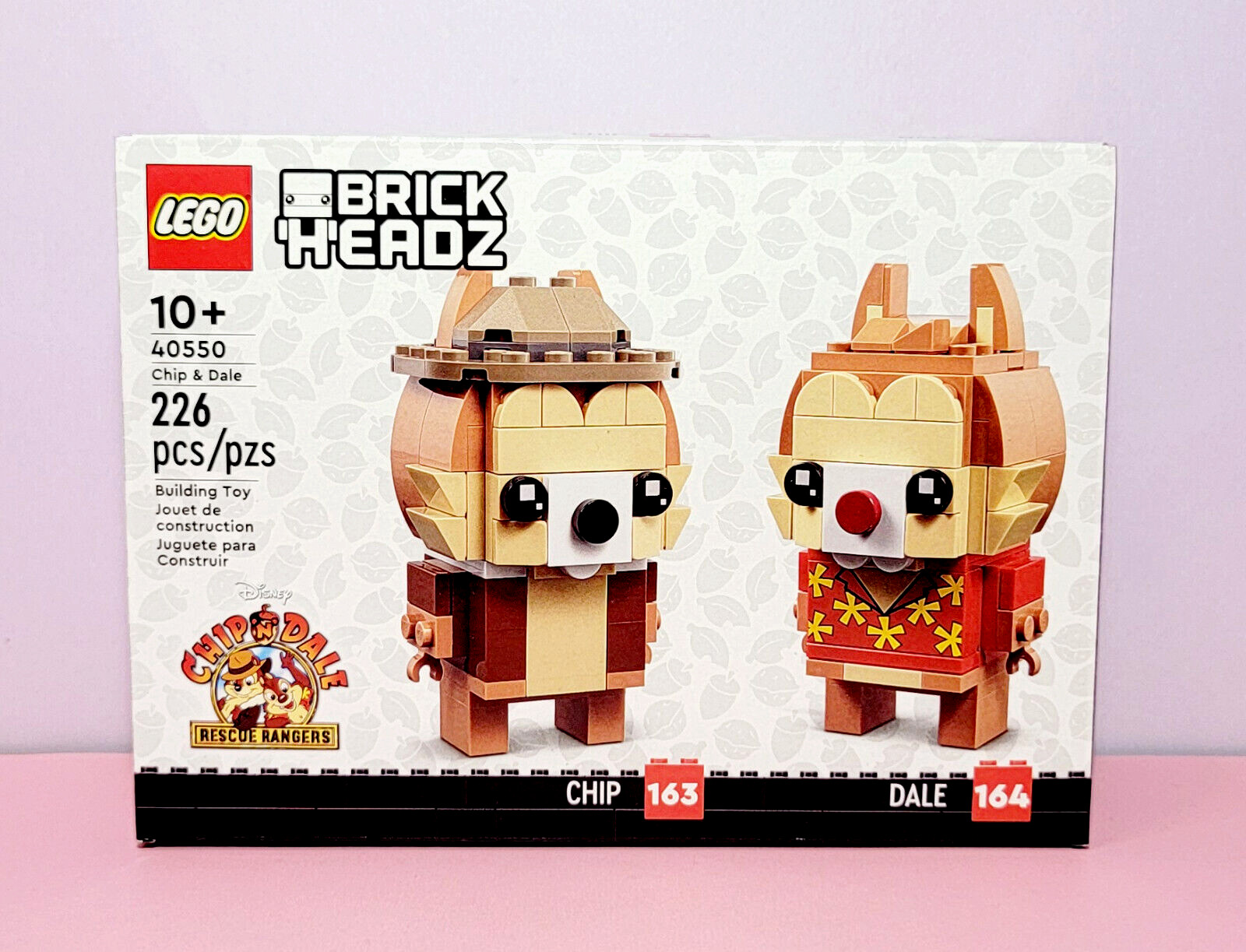 LEGO 40550 Disney Brickheadz Chip & Dale Rescue Rangers - 80 Years ago Cartoon