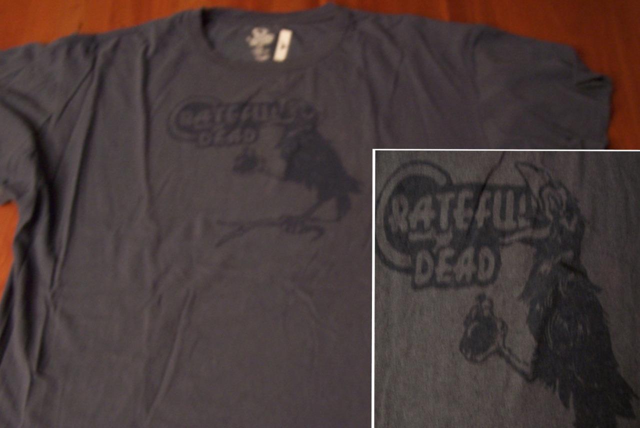 Grateful Dead T-Shirt Jerry Garcia Wake of the Flood Raven XL or XXL PreOwmed