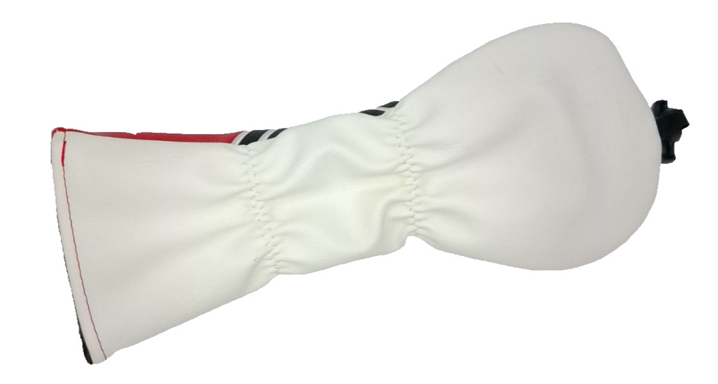 Krank Golf White Red Fairway Headcover Preowned Condition Great