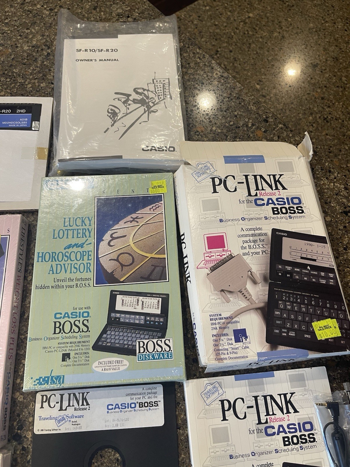 Casio Boss SF-7500 64KB DIGITAL DIARY w/cables, PC-Link, Xtra Software NEW