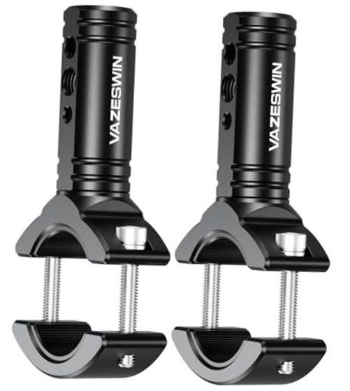 2 PCS Motorcycle Light Bar Mounts for 0.87"-1.65" Roll Bar Bumper | Aluminium