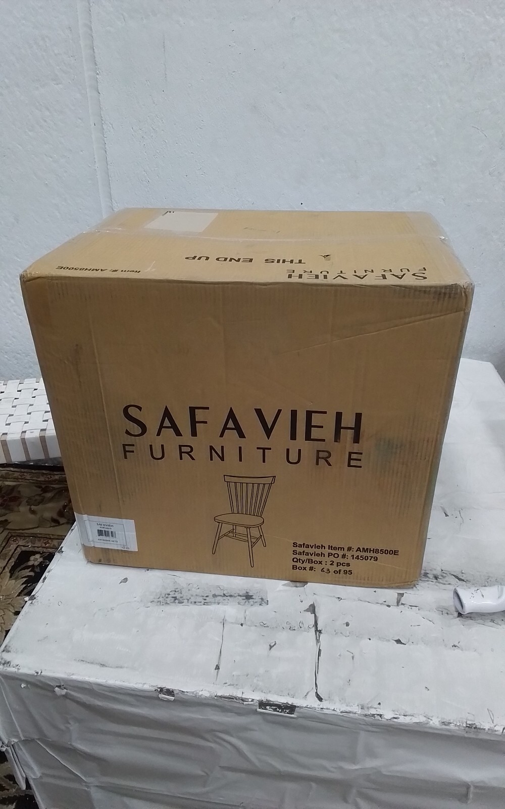 Safavieh PARKER SPINDEL SIDE CHAIR, Reduced Price 2172746255 AMH8500E
