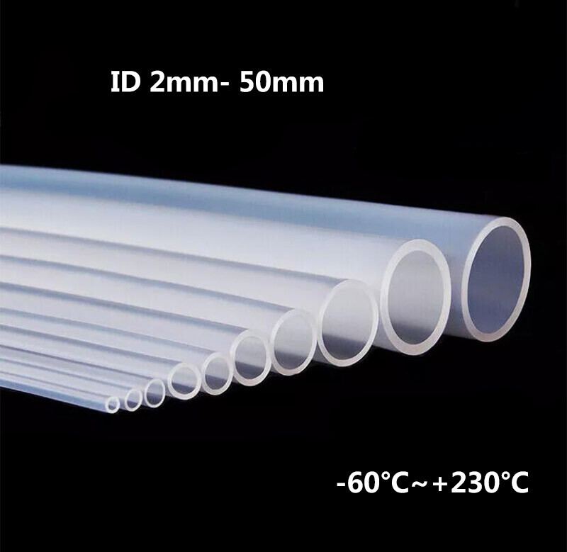 1m/5m Food Clear Silicone Vacuum Tube Beer Hose Pipe Soft Rubber Various Sizes