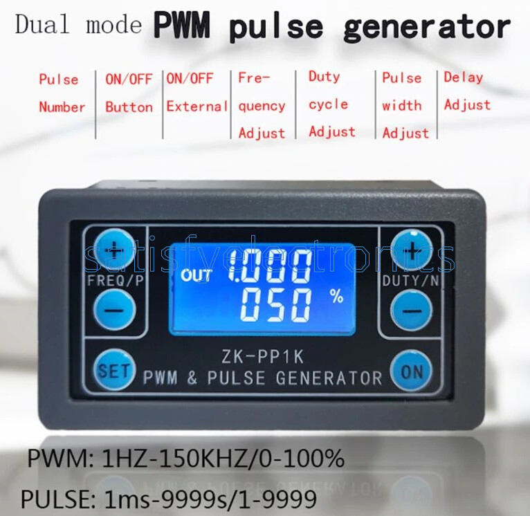 Dual Mode PWM Generator Pulse Generator Frequency Duty Cycle Adjustable Module F