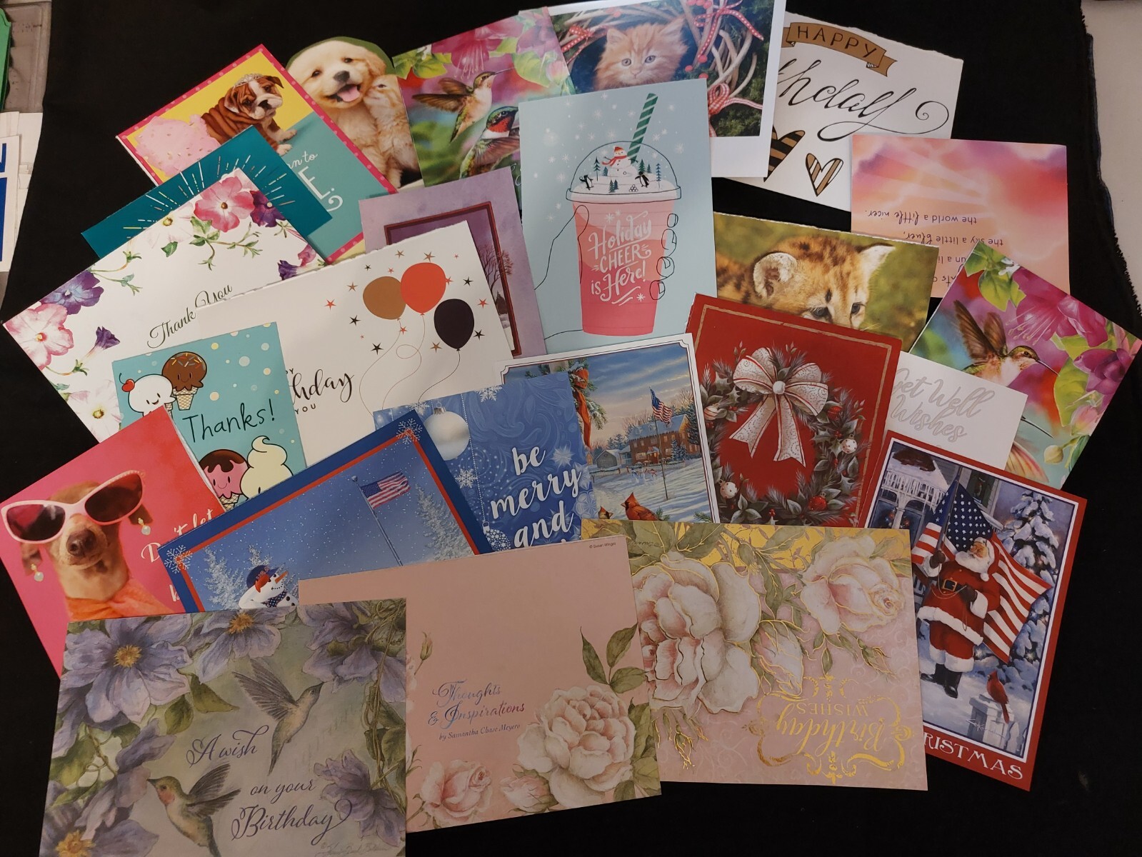 Greeting Card Fronts Lot of 50 for Crafts & Scrapbooking