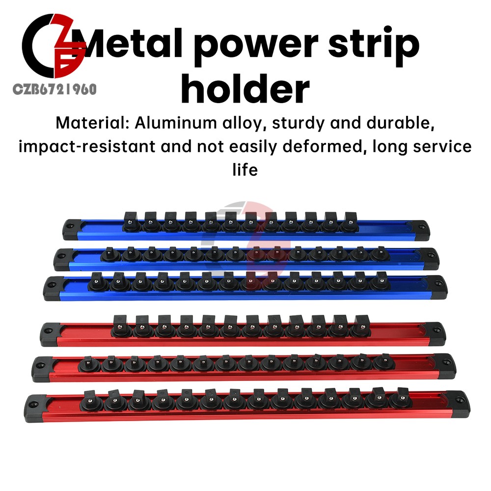360° Magnetic Socket Organizer Storage Holder 1/4"/3/8"/1/2" ABS /Aluminum Alloy