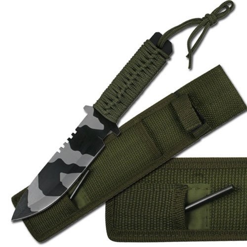 Outdoor Fixed Blade Knife - 10.75-Inch Overall - HK-1033CA