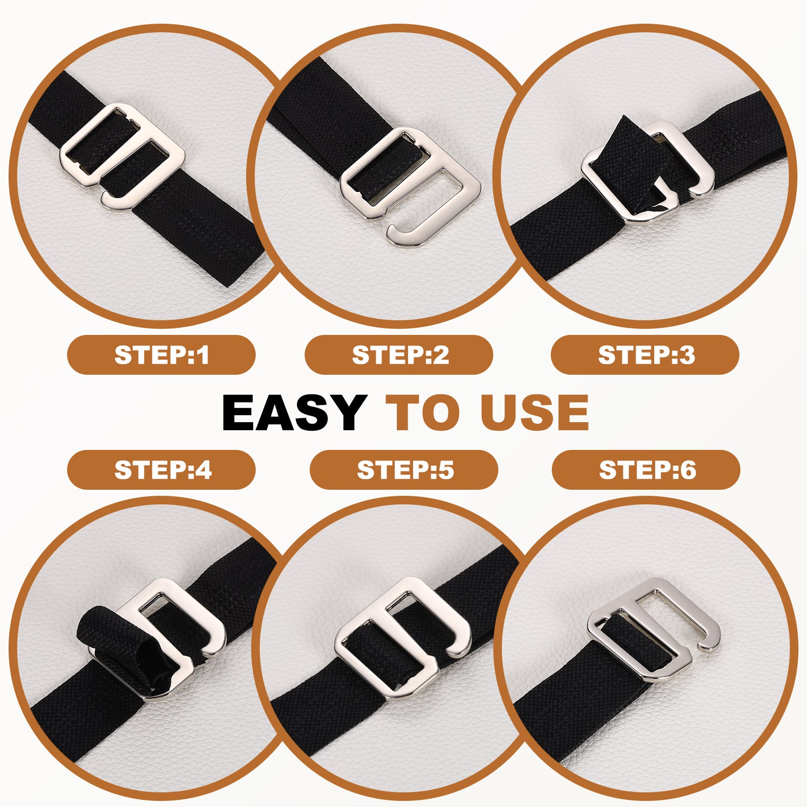 4 Pcs Wave Buckles 27x34mm Zinc Alloy G-Hook Backpack Strap Belt Hook Light Gold