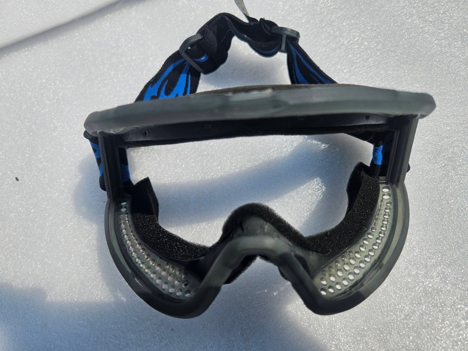 JT paintball OG IZE blue mask thin frame frames w/ strap - flex proflex