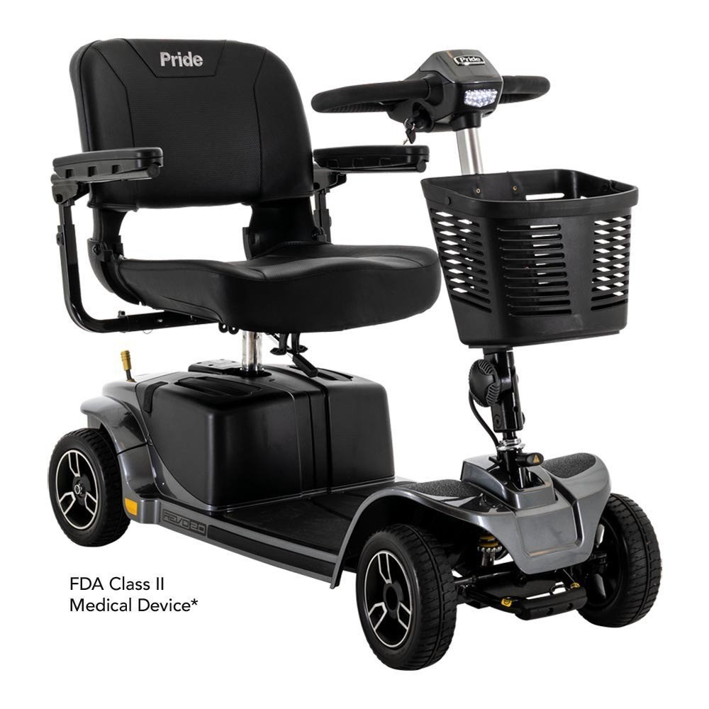 Pride Revo 2.0 4-Wheel Mobility Scooter, 400 Lbs. Weight Capacity