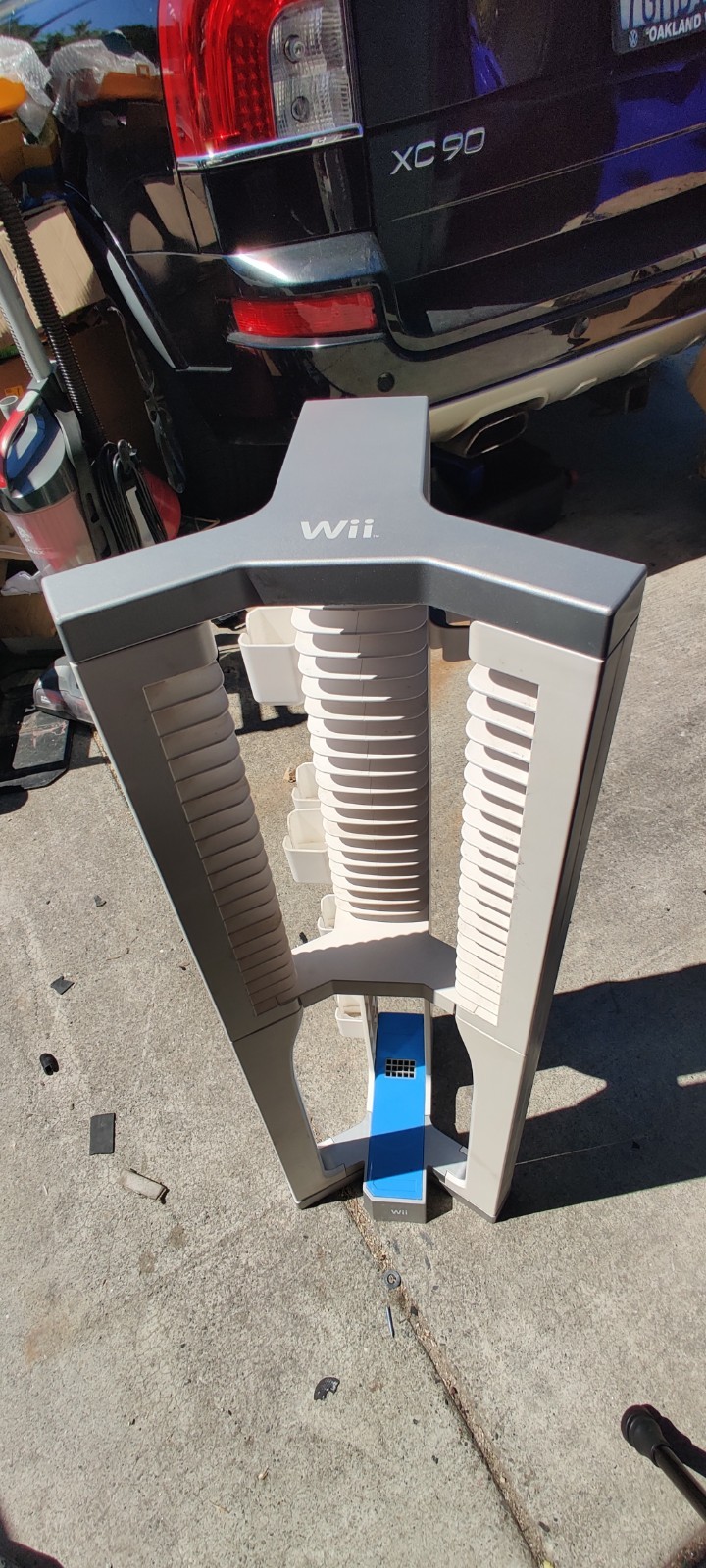 Vintage Nintendo Wii Storage Tower Rack Stand Game Console Holder Display