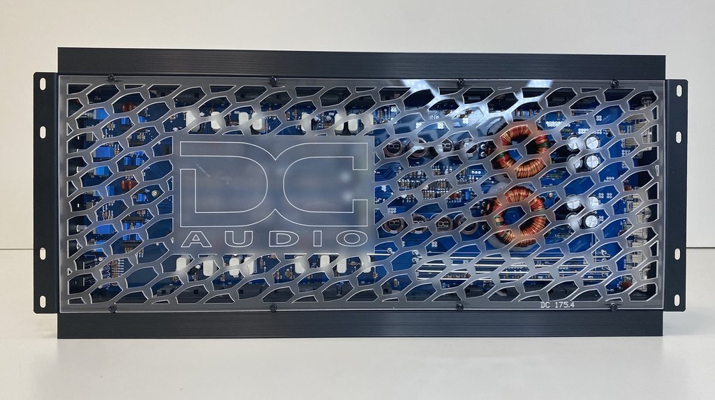Gately Audio - Amplifier Back Plate 1/8 inch Frosted Acrylic for DC Audio 175.4