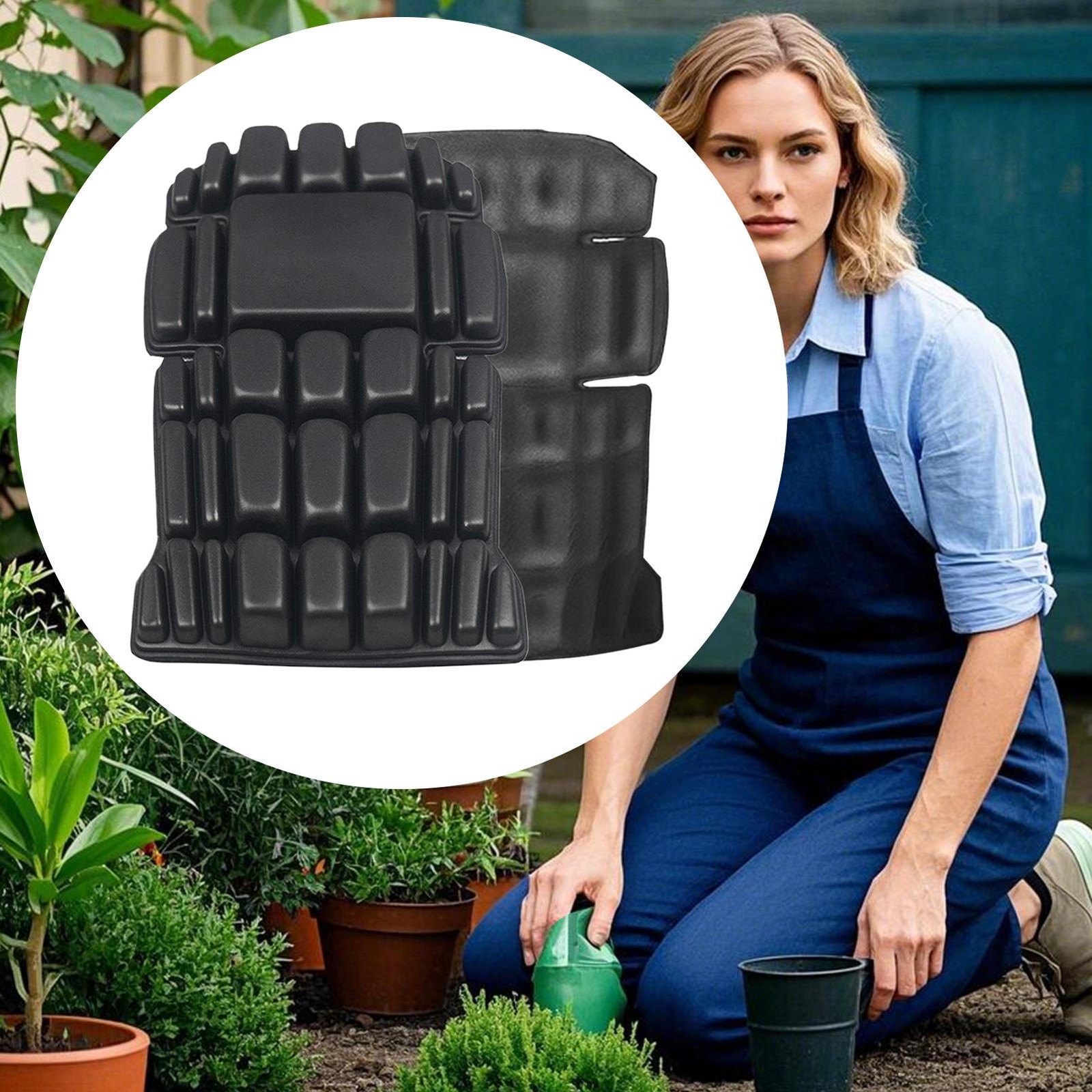 Construction Knee Pads 1 Pair No Strap Cargo Knee Pad Heavy Duty Kneepad