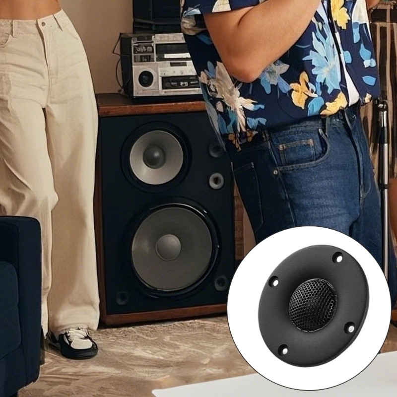 3Inch Silk Dome Tweeter 4 Ohms 15W ABS Construction for Enhances Sound Quality