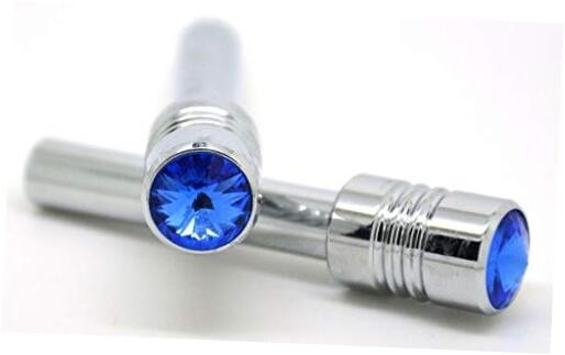 50861 Chrome Aluminum Door Knob with Crystal Blue