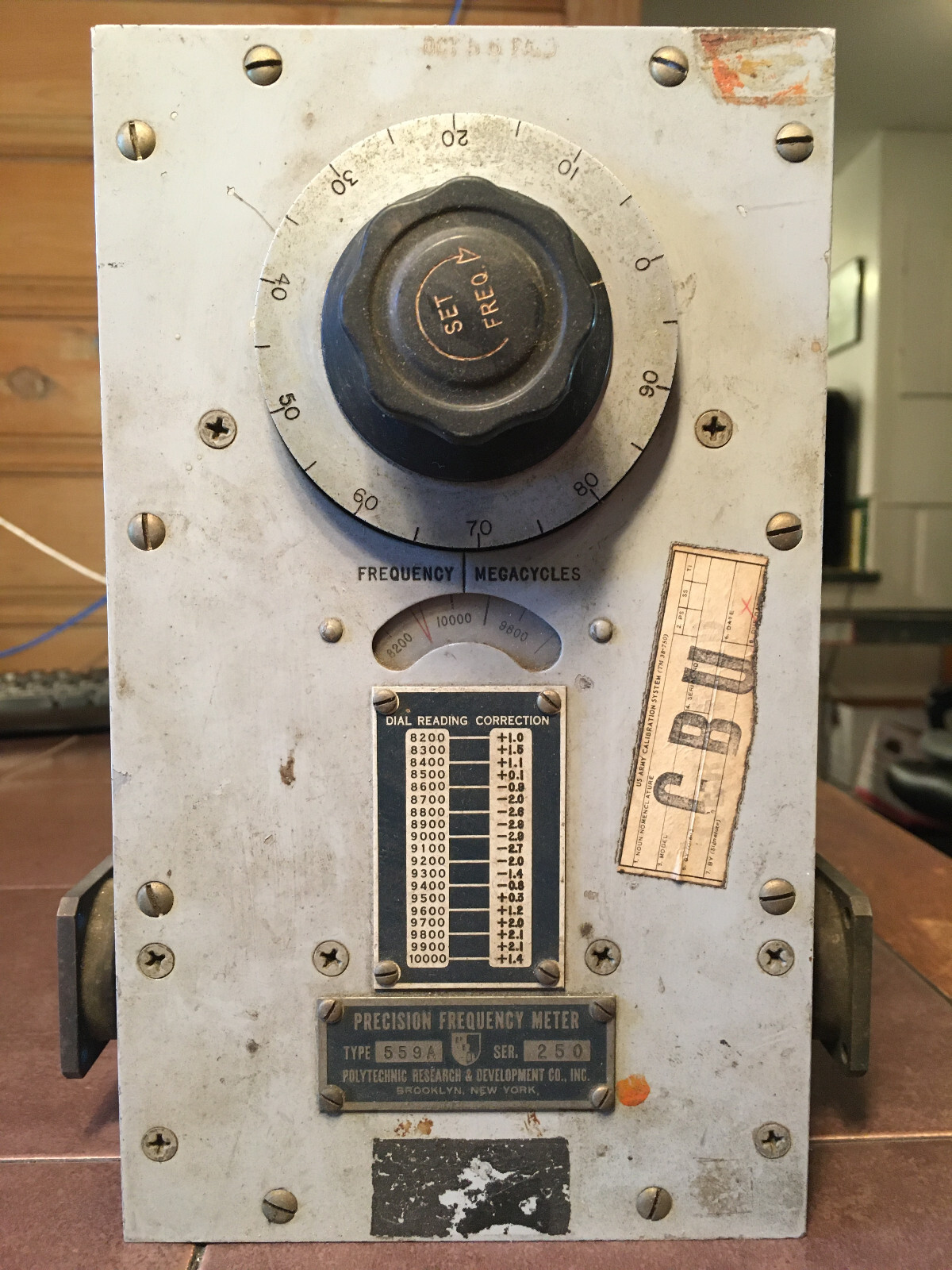 Polytechnic Radar Precision Frequency Meter Type 559A, sn 250.
