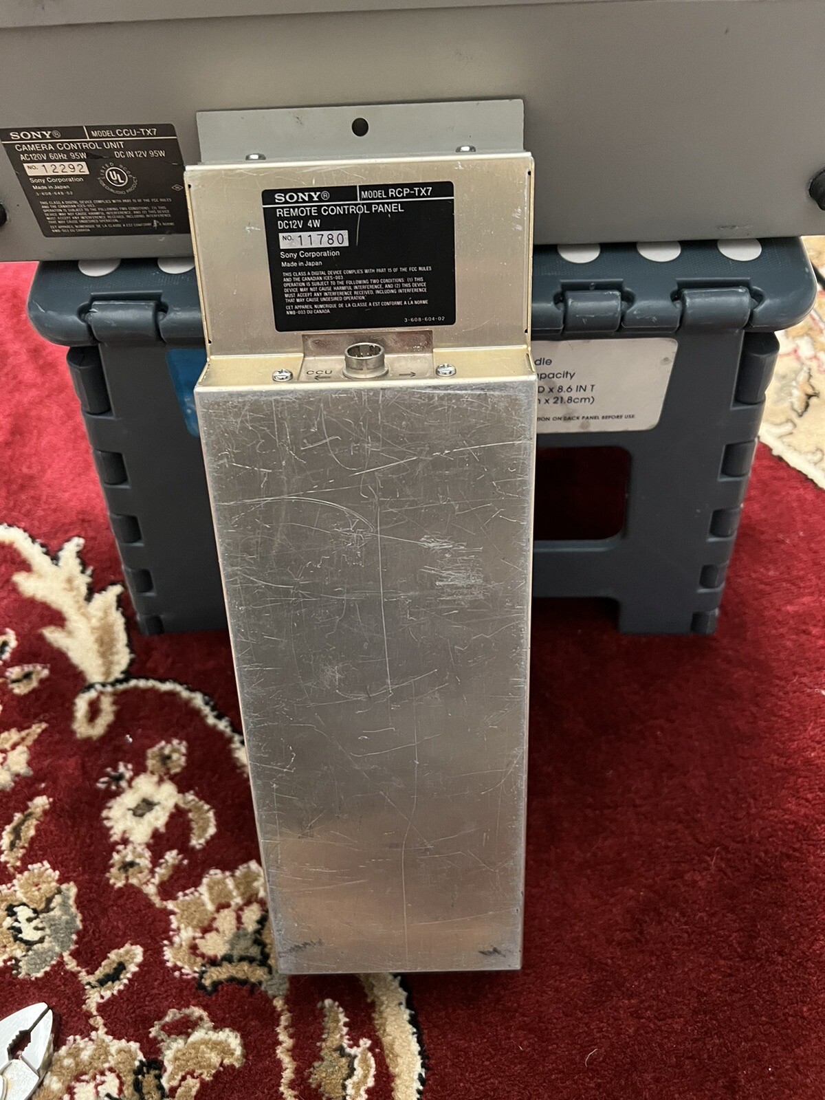 Sony Camera Control Unit CCU-TX7 With Remote RCP-TX7