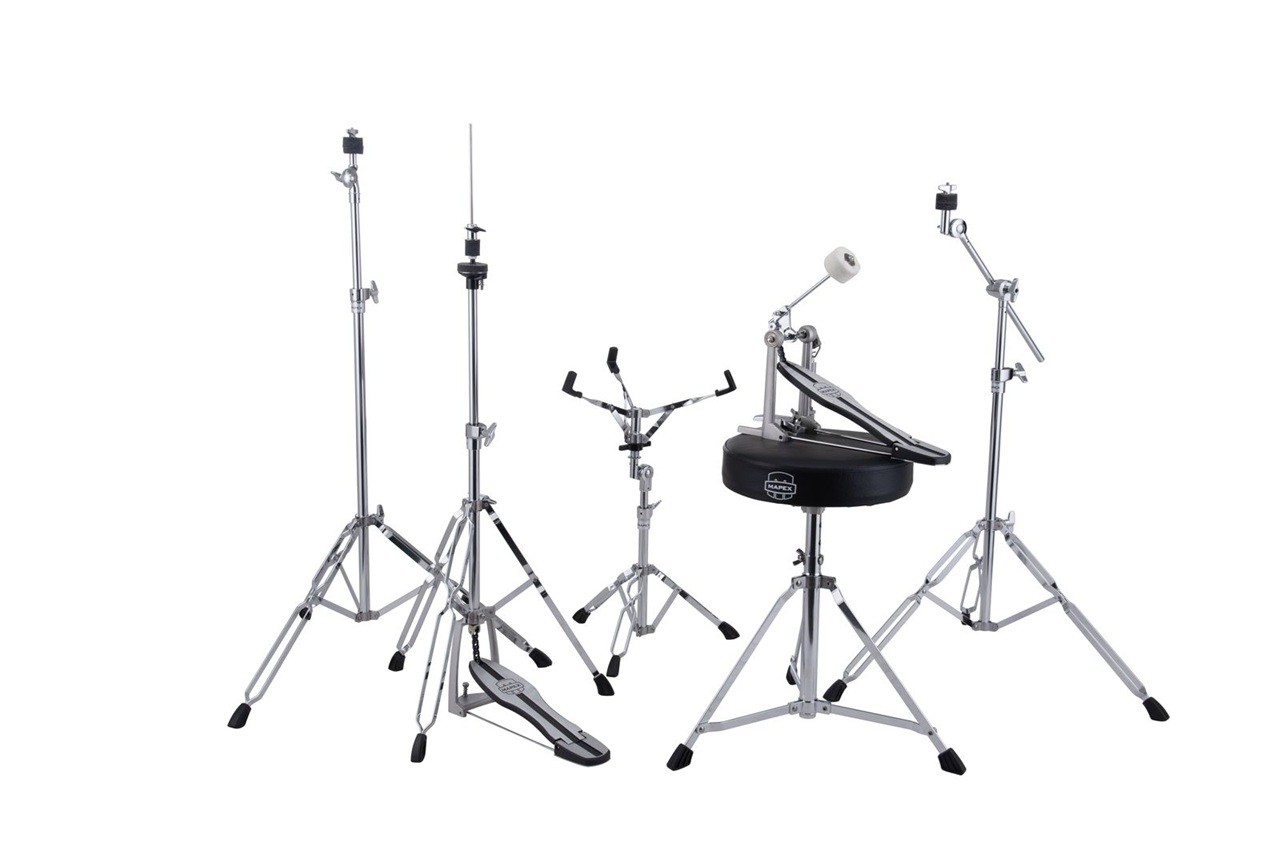 Mapex 250 6pc Hardware Pack: Throne, 2 Stands, Snare & Hi-Hat Stand, Kick Pedal