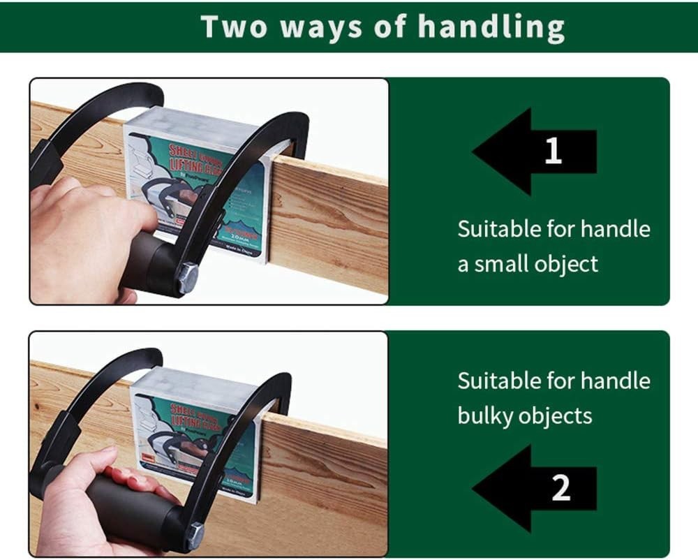 Heavy Duty Sheet Material Carrier with One-Hand Grip
